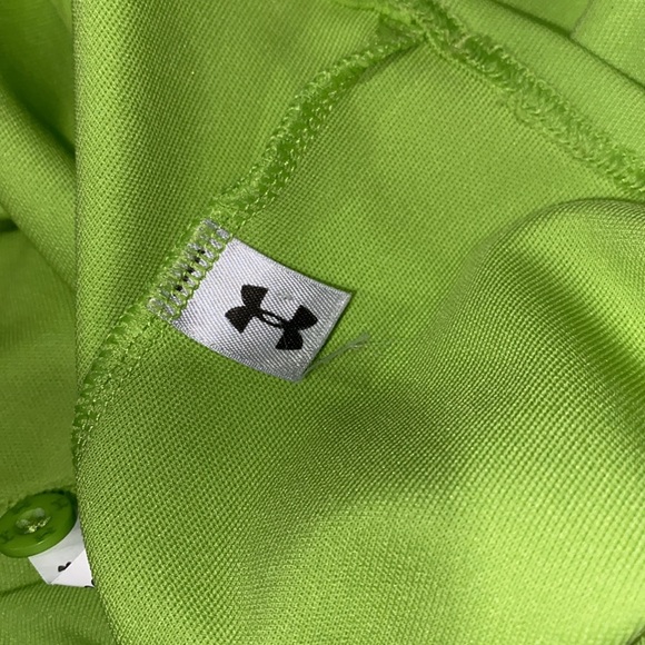 Under Armour | Woman’s Collared Lime Green Polo Tee - Size Small - Picture 9 of 12